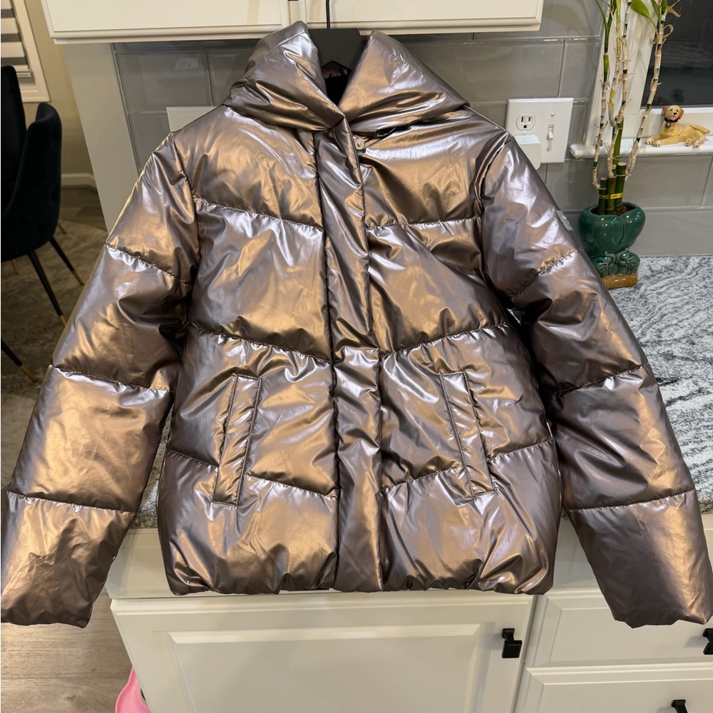 Abercrombie Kids Metallic Puffer Jacket